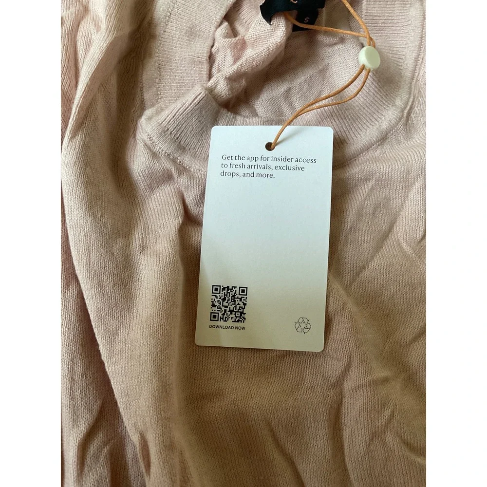 Quince Mongolian Cashmere Crewneck Sweater Pink Small New With Tags